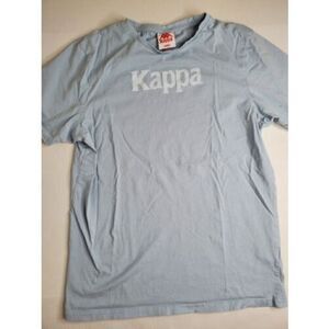 Kappa Womens Graphic T-Shirt Top Large Blue Cotton